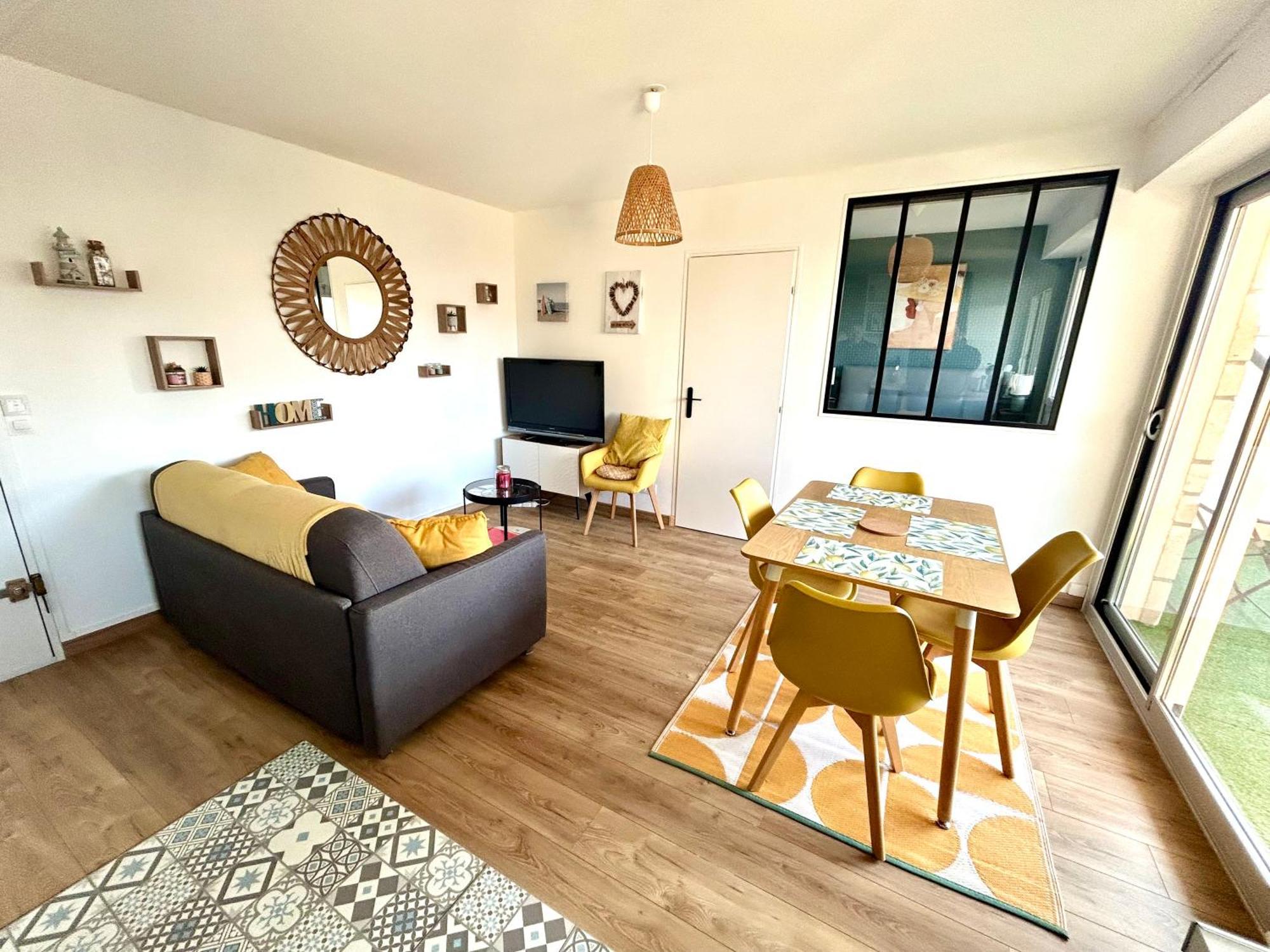 Magnifique Appartement Vue Mer A 50 M De La Plage فيلي سور مير المظهر الخارجي الصورة