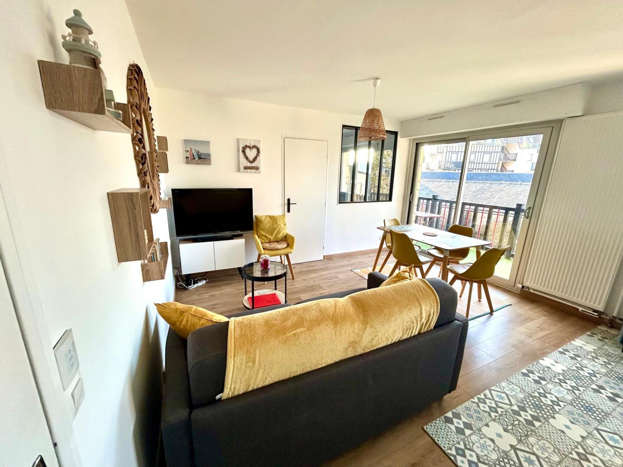 Magnifique Appartement Vue Mer A 50 M De La Plage فيلي سور مير المظهر الخارجي الصورة